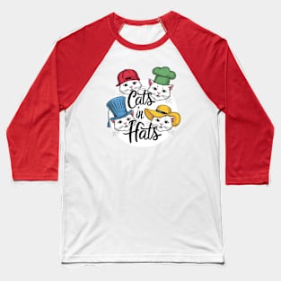 Cats in Hats Baseball T-Shirt